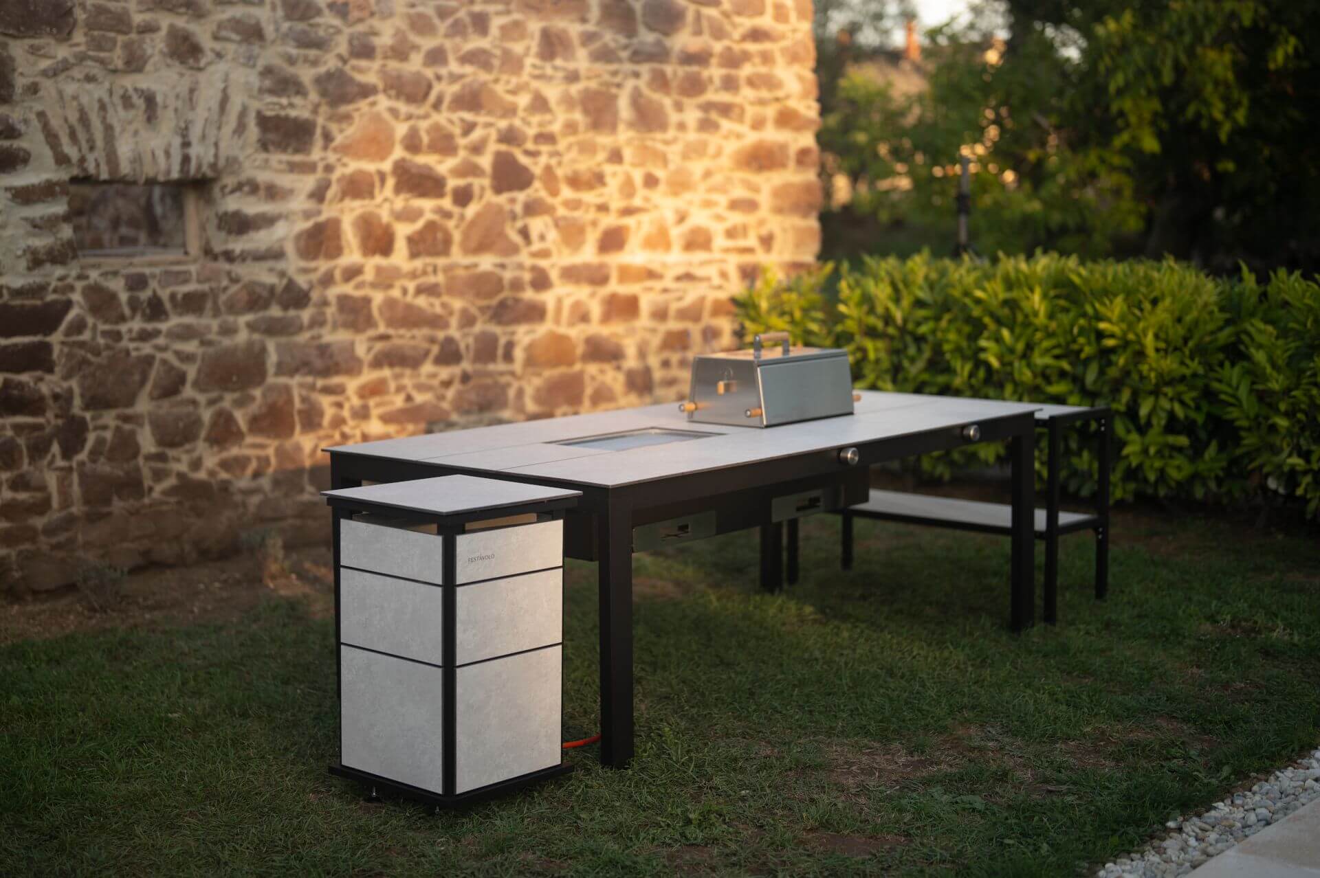 Festavolo Grilltisch mit Giorno Tischplatte 2