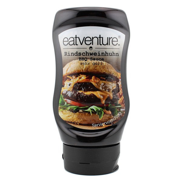 Eatventure BBQ Sauce, Rindschweinhuhn 315ml, Grillsoße