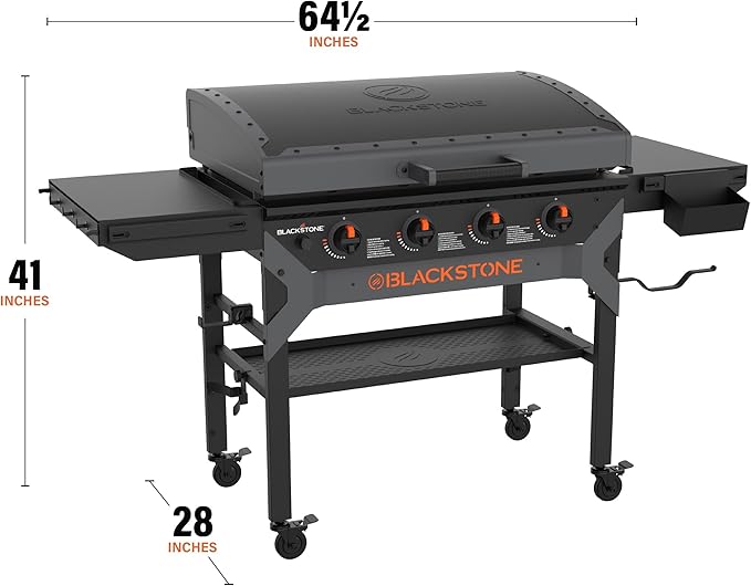 Blackstone 36″ Iron Forged Griddle mit 4 Brennern inkl. Deckel| Modell 2026, Detailansicht 1