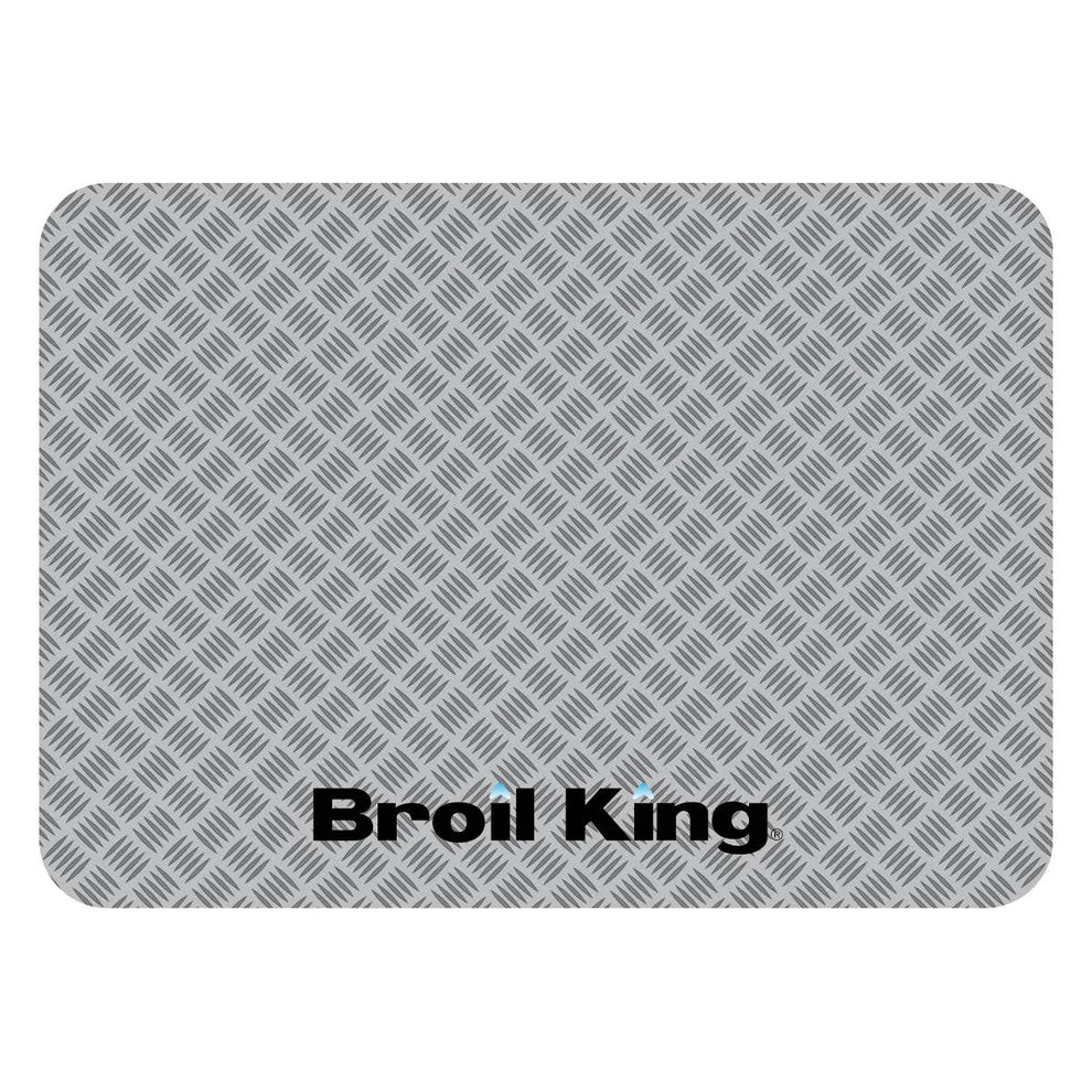 Broil King Grillmatte Bodenschutz Grillunterlage Silber 140 x 90 cm, Grillzubheör