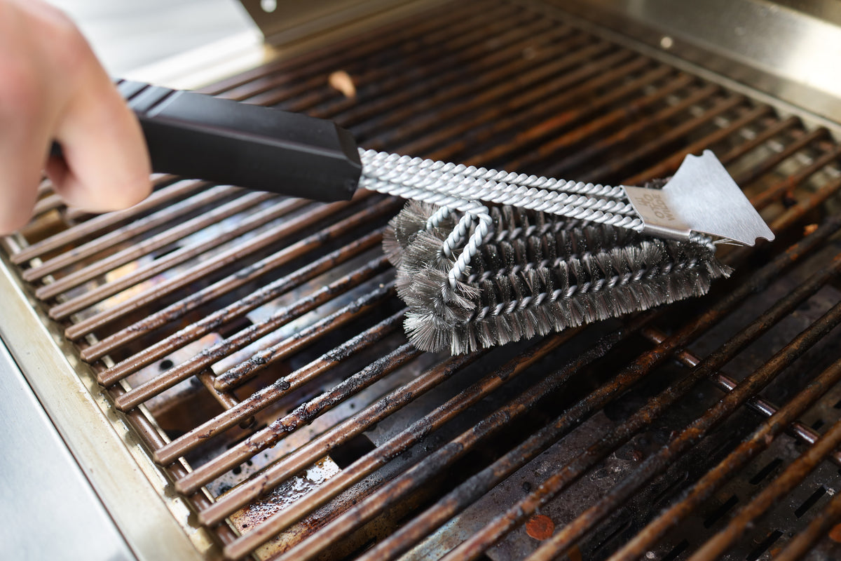 Otto Wilde Grillbürste, Edelstahl, Detailansicht 3