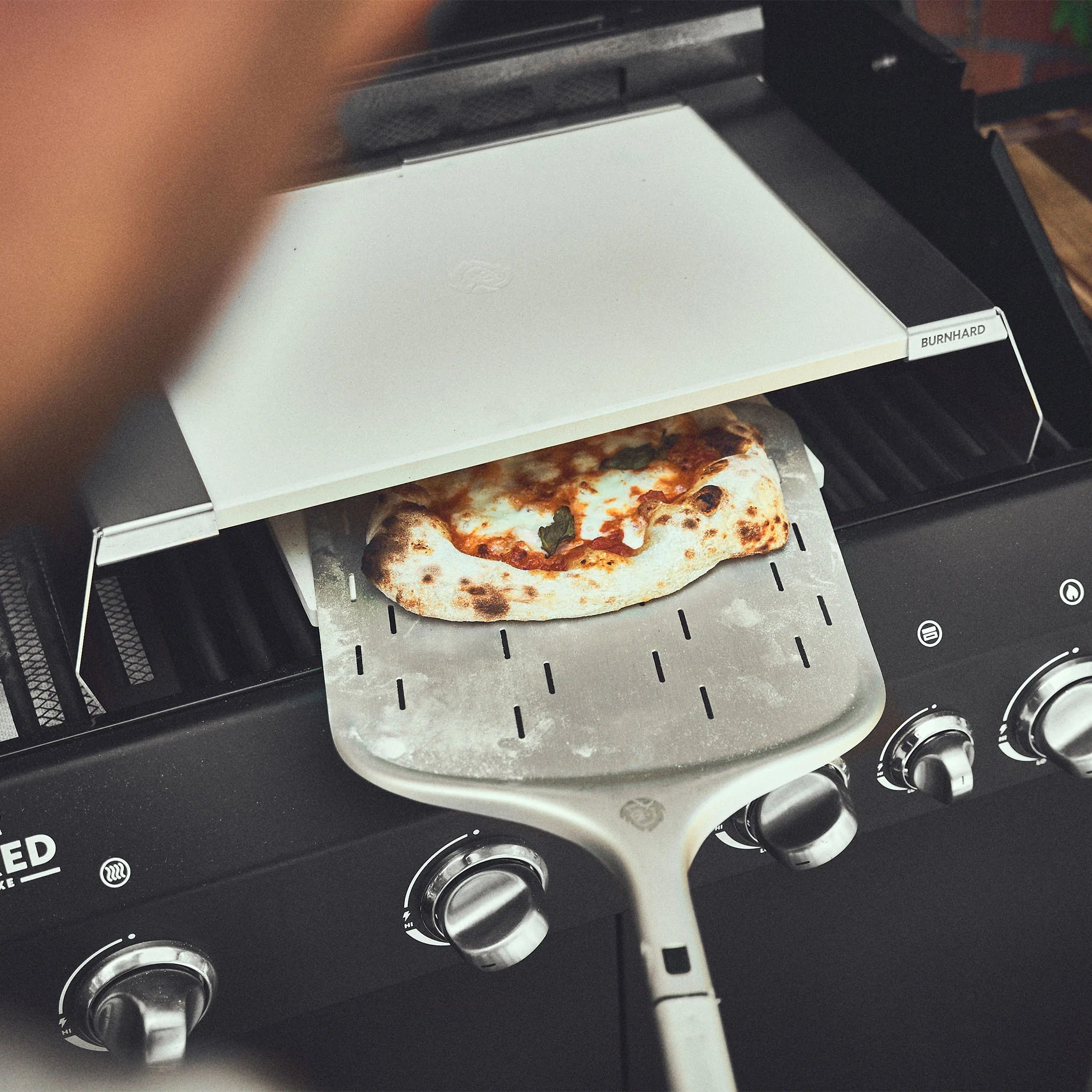 Burnhard Pizzaaufsatz Starter-Set 2-tlg. (Pizzaschieber 36cm), Detailansicht 1