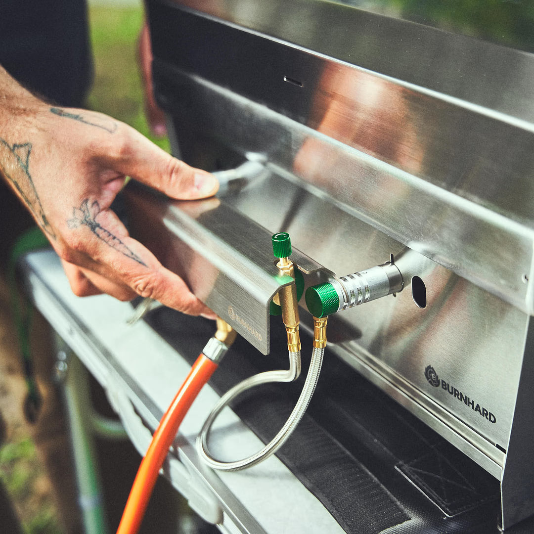 Burnhard Gasflaschen Adapter, JONES 2-Brenner, Detailansicht 6