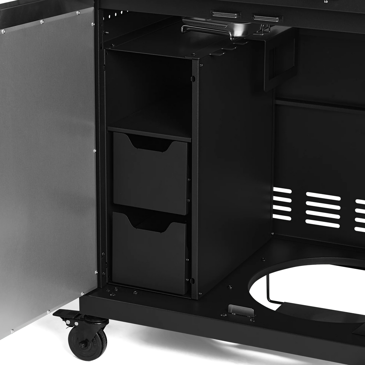 Burnhard Einbauregal für Gasgrill FRED 20 cm, Grillzubehör, Detailansicht 1