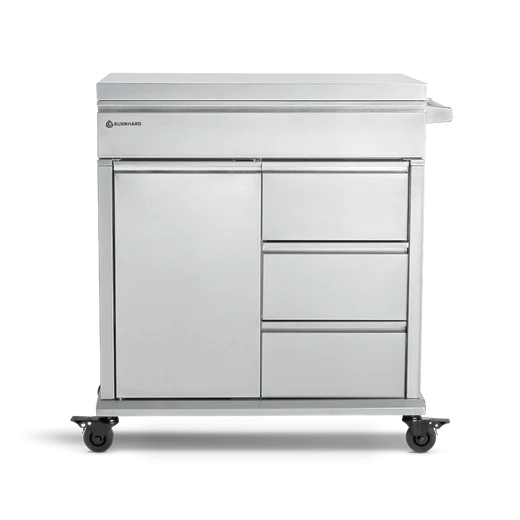 Burnhard Edelstahl Grill Beistellwagen