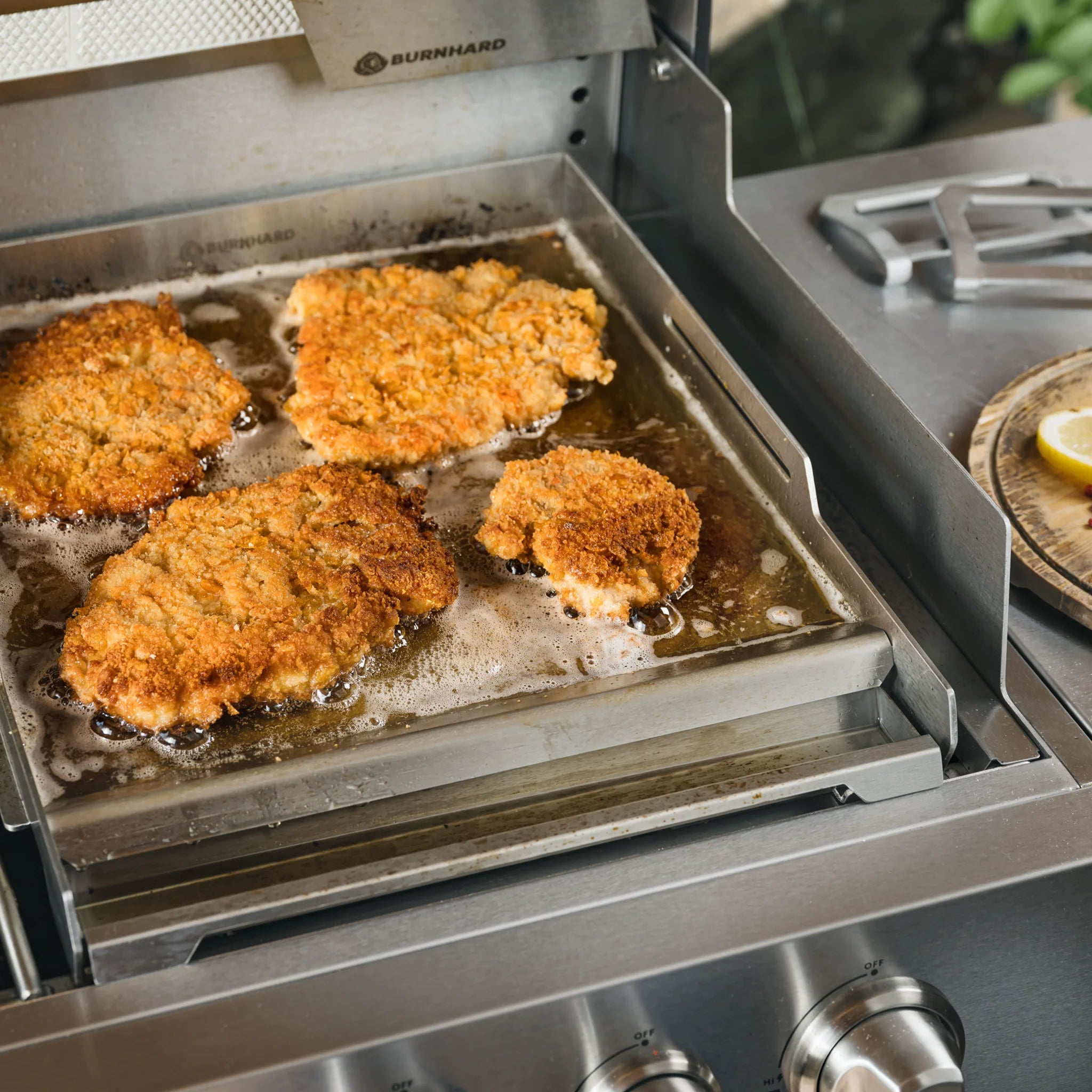 Burnhard Premium Plancha Set mit 2tlg. Grillspachtel und Grillschaber - Fred, Detailansicht 4