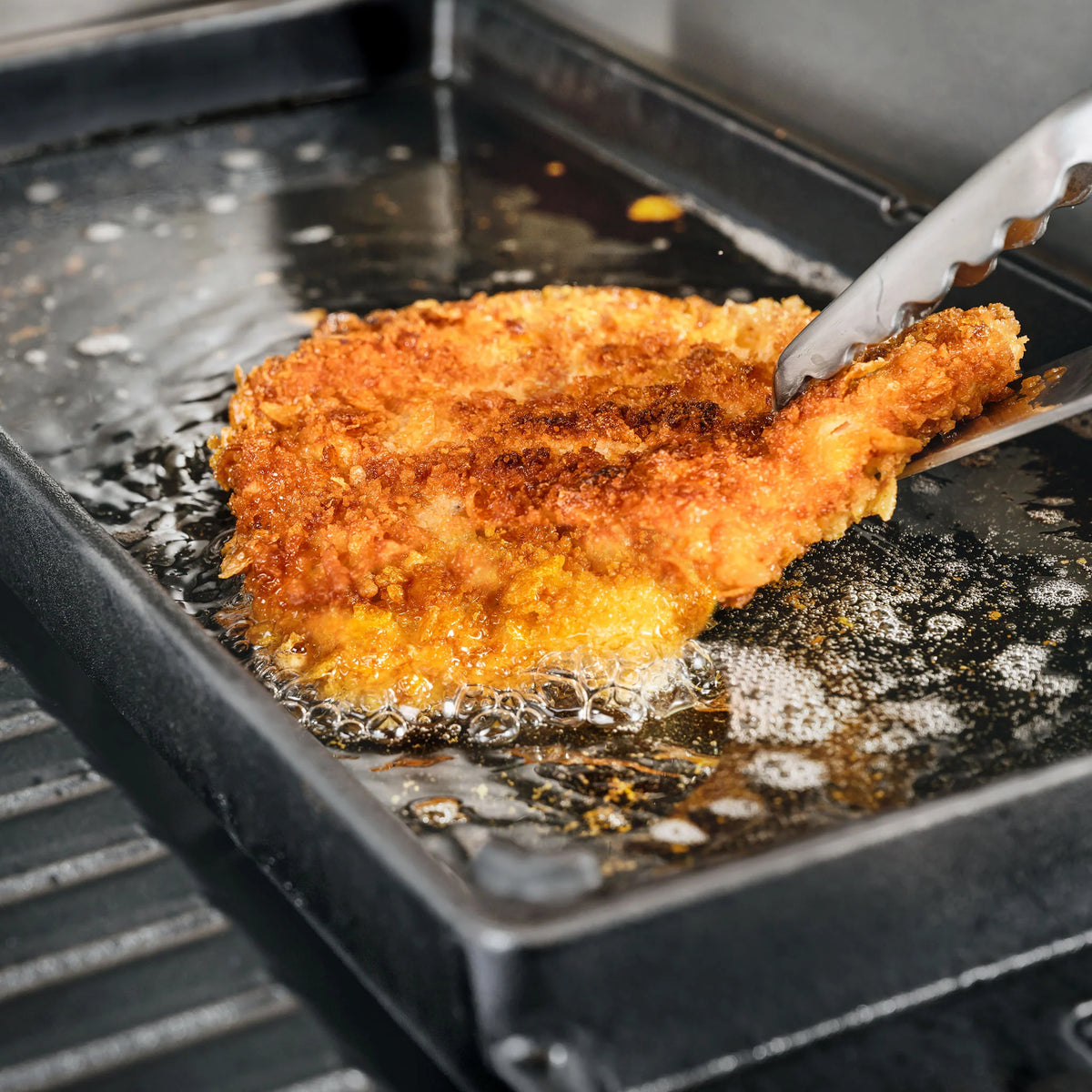 Burnhard GRANT Grillplatte Gusseisen 2-in-1, Grillzubehör, Detailansicht 2