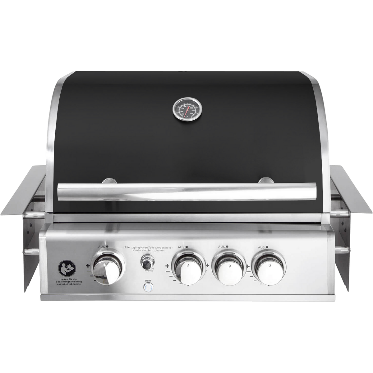 ALL'GRILL ALL’ Chef M Built-In Schwarz, Grillrost aus Edelstahl, für 1 - 8 Personen