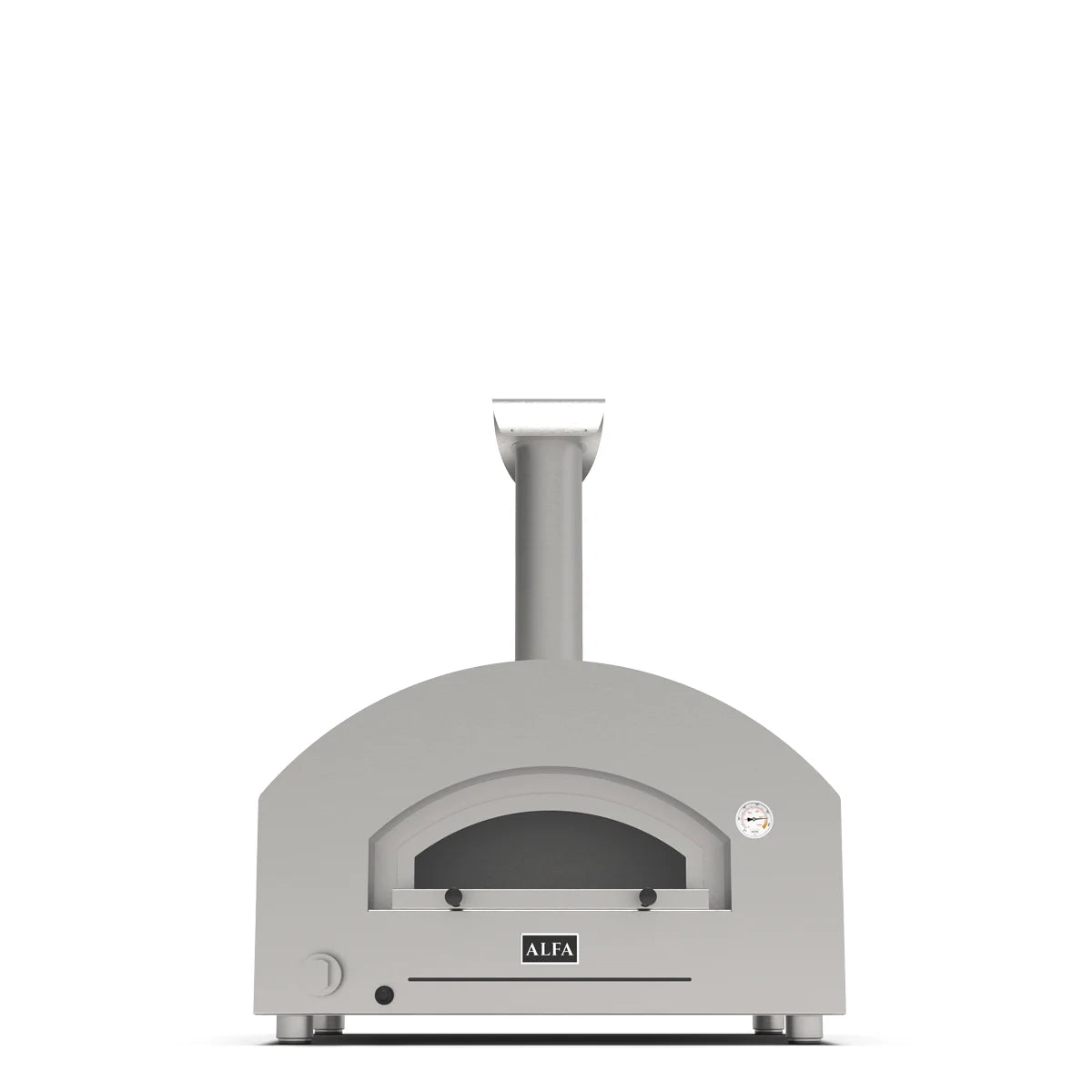 Alfa Forni Futuro 2 Pizze, Gas/ Hybrid, Silber Schwarz, Pizzaofen, Detailansicht 3