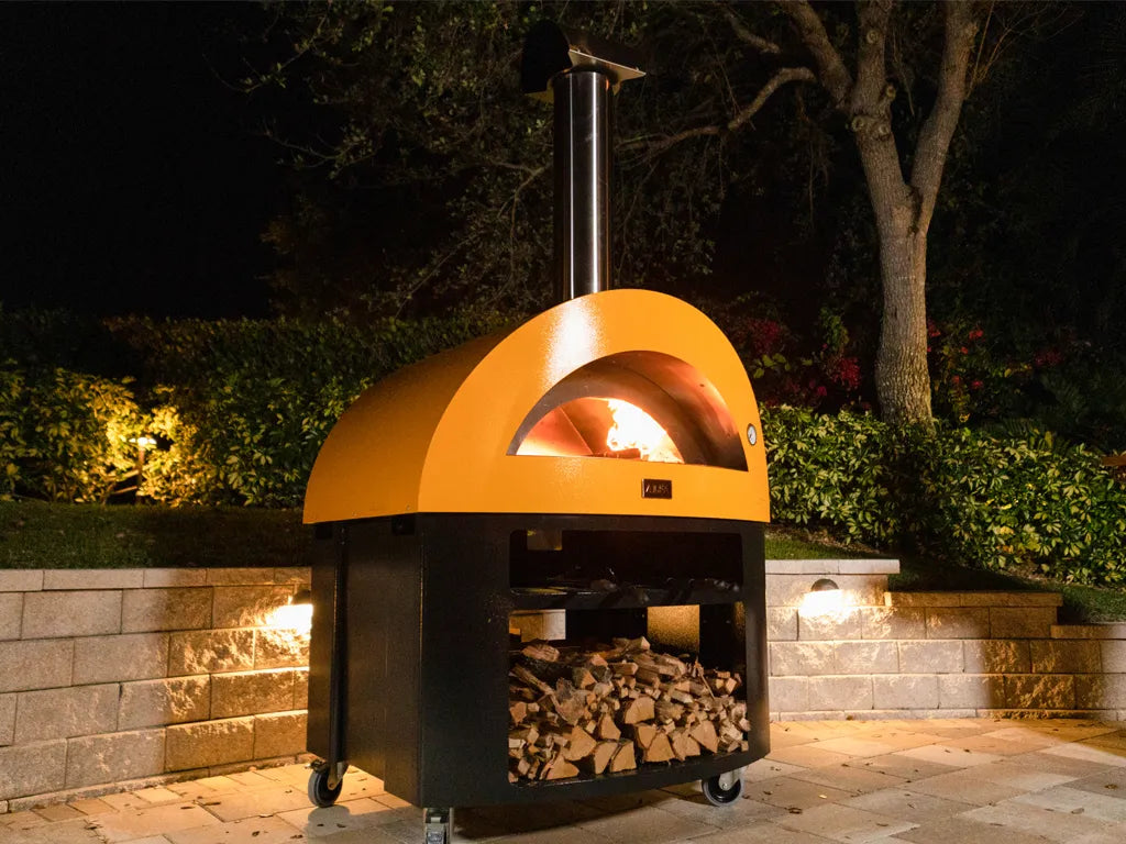 Alfa Forni Moderno 5 Pizze, Gas/ Hybrid, Rot, Pizzaofen, Detailansicht 4