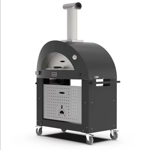 Alfa Forni Moderno, Unterbau 3 Pizze, Schwarz, Grillzubehör, Detailansicht 1