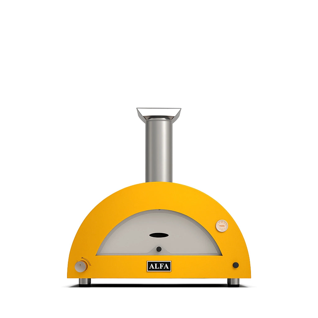Alfa Forni Moderno 3 Pizze, Gas/ Hybrid, Gelb, Pizzaofen