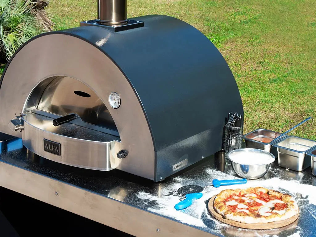 Alfa Forni Classico 2 Pizze, Gas/ Hybrid, Grau, Pizzaofen, Detailansicht 6