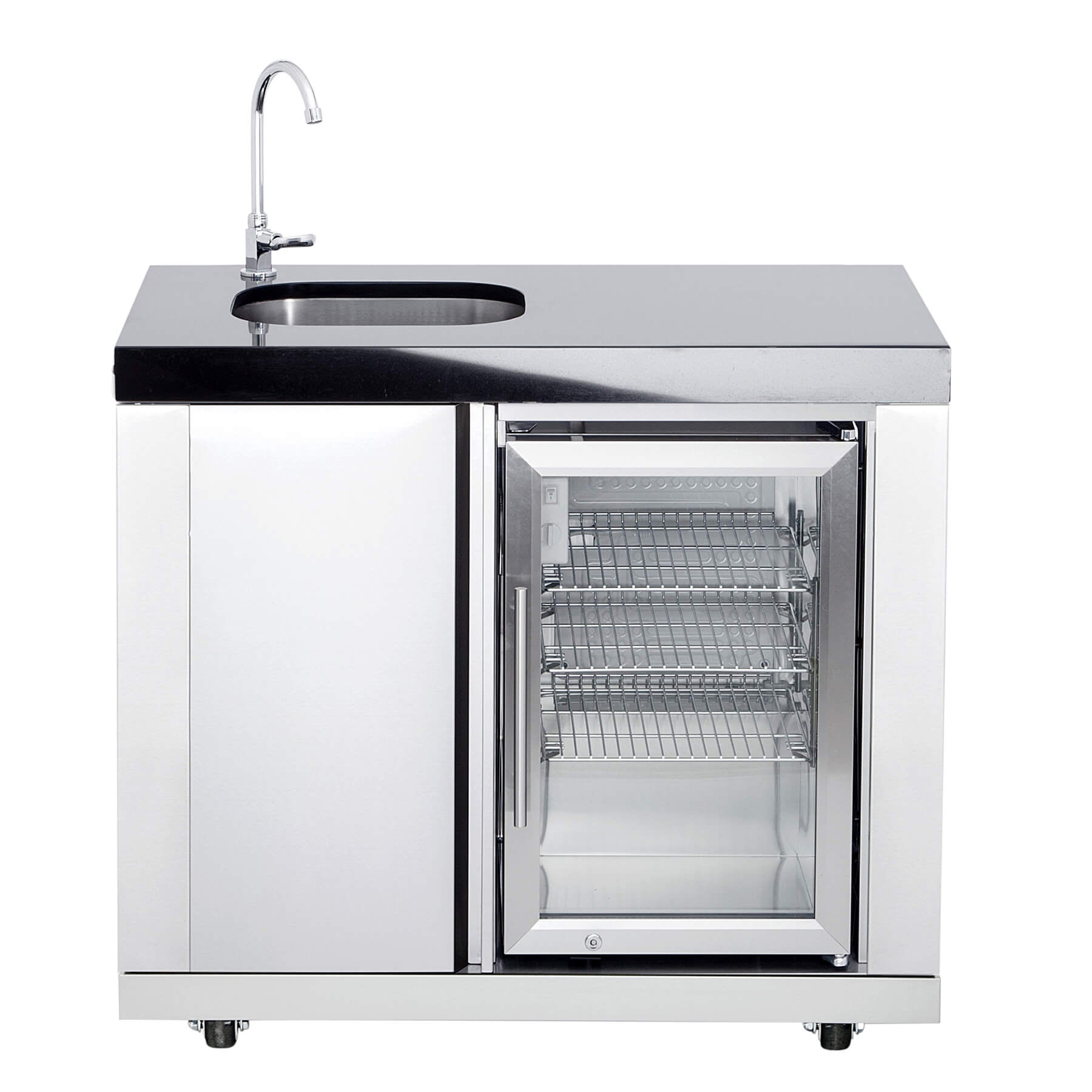 ALL'GRILL Modul 1 - Waschbecken-/ Kühlschrankkombi (Becken links)