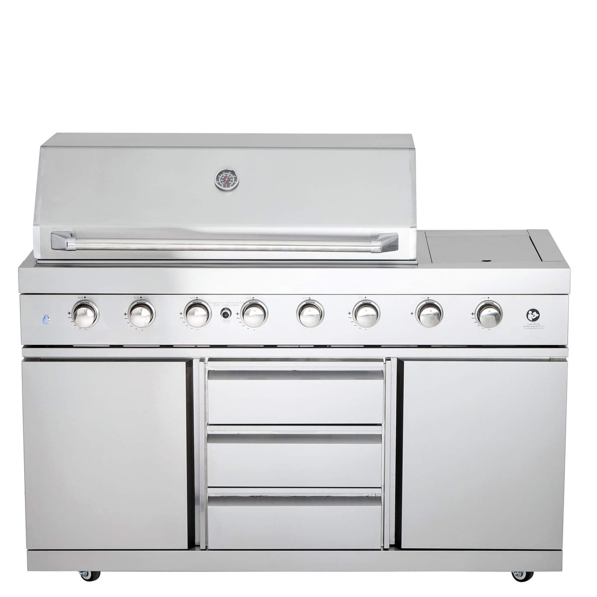 ALL'GRILL Modul Grundgrill mit Seitenbrenner inkl. Airsystem