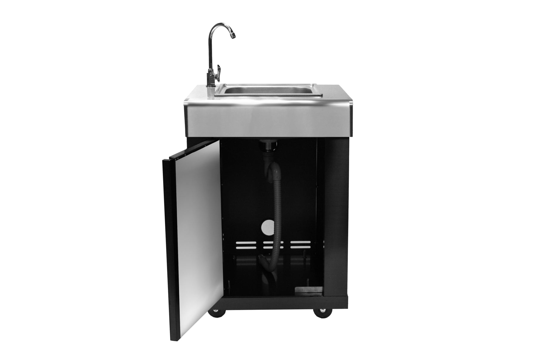 All'Grill Spülbeckenschrank-Modul CHEF-Serie klappe geöffnet