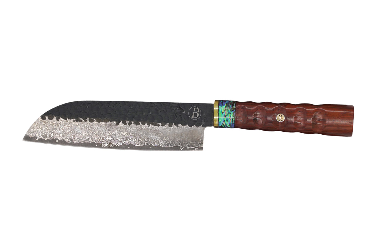 BABOSSA Heritage Santoku mit Griff aus Wüsteneisenholz, Messer