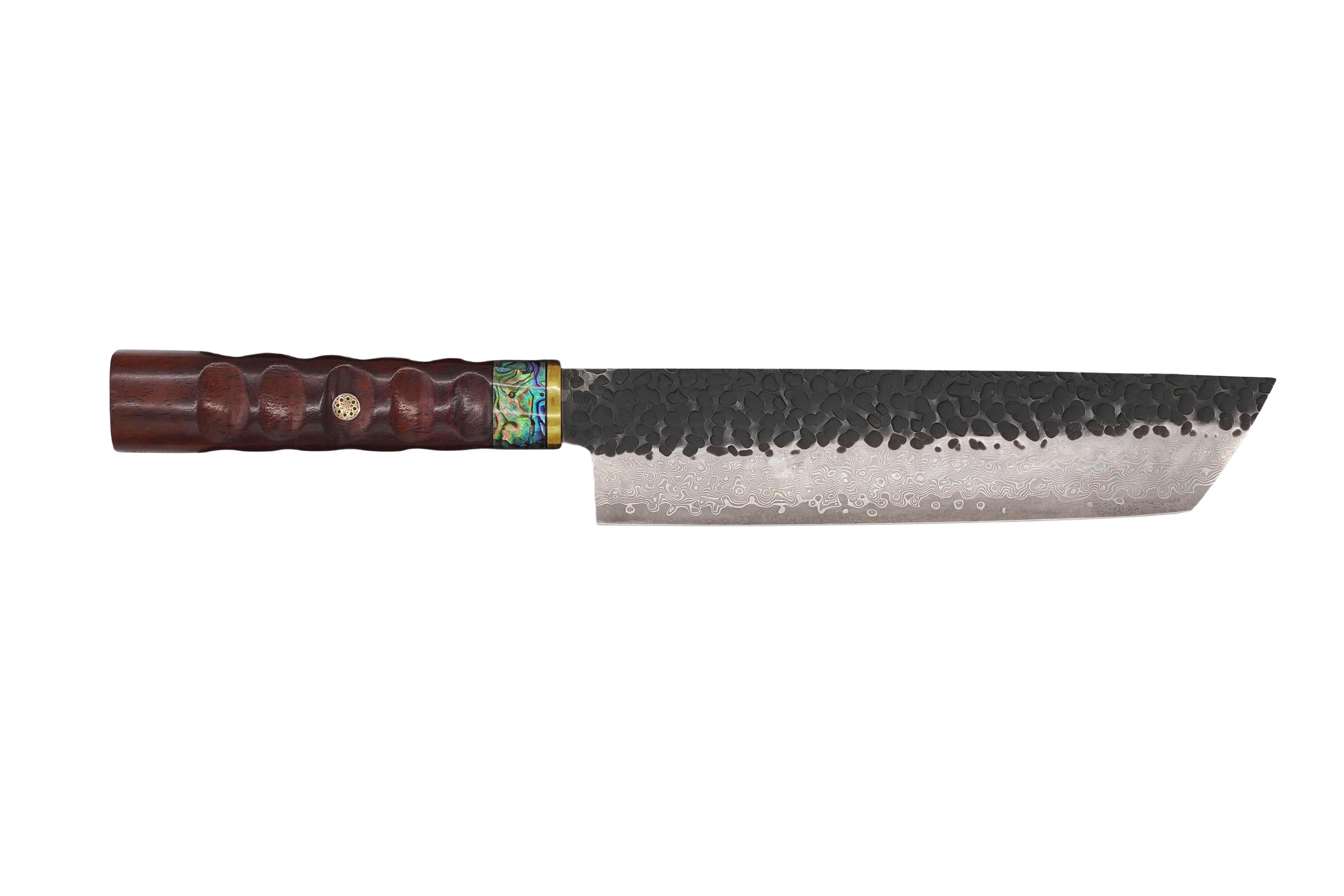 BABOSSA Heritage Nakiri mit Griff aus Wüsteneisenholz, Messer, Detailansicht 2