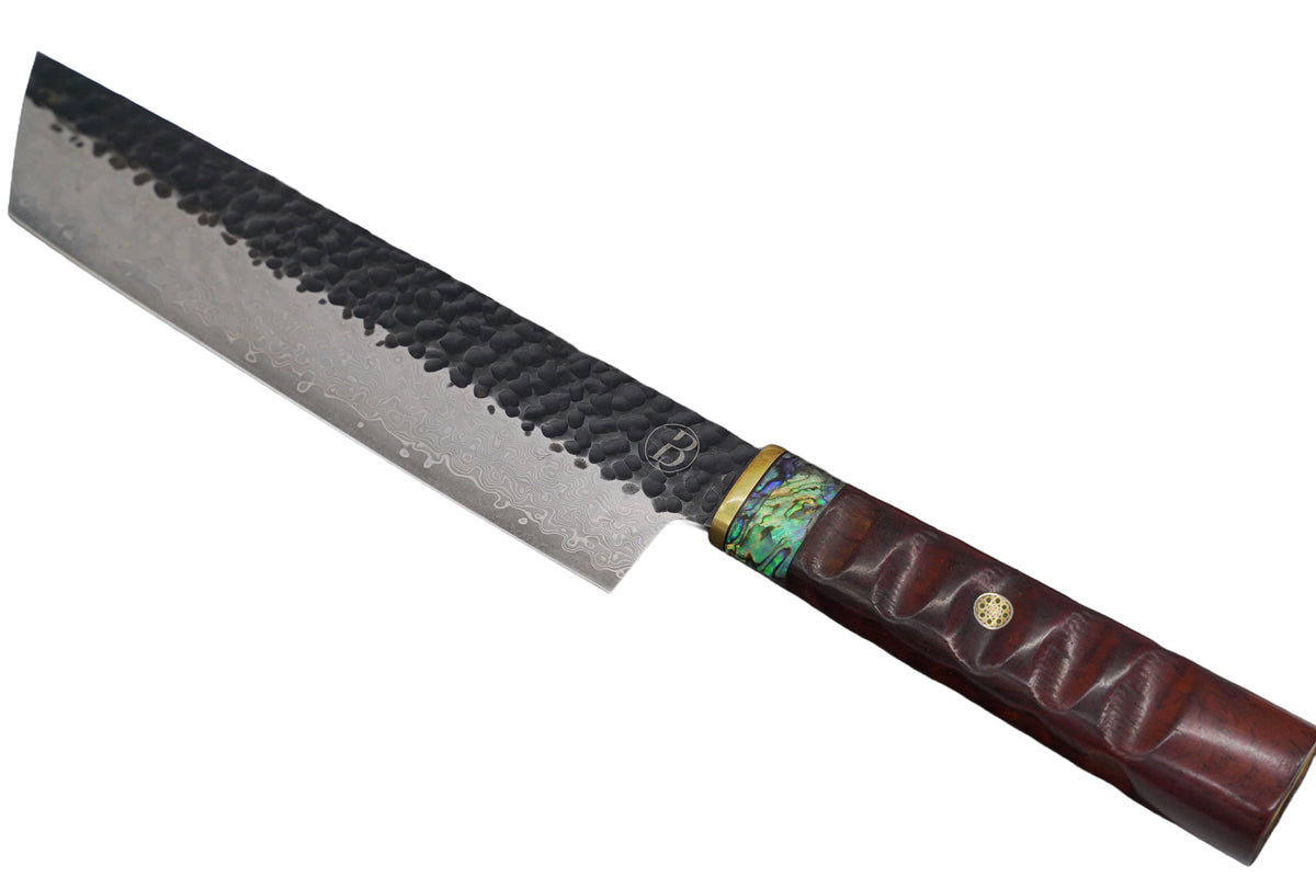 BABOSSA Heritage Nakiri mit Griff aus Wüsteneisenholz, Messer, Detailansicht 1
