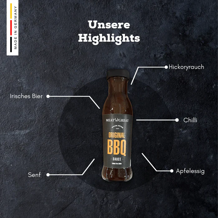 Meat 'n' Great Original BBQ Sauce, 250ml, Grillsauce, Detailansicht 1