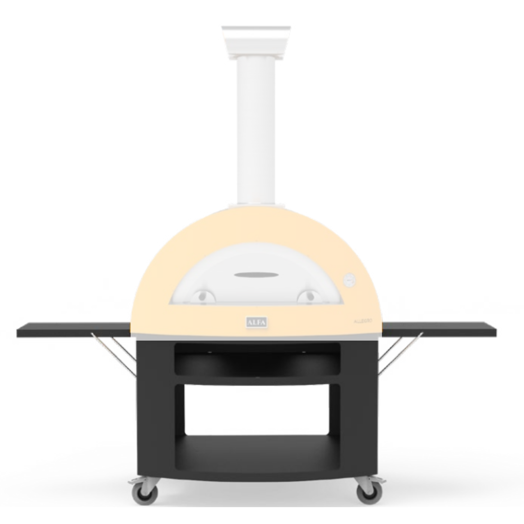 Alfa Forni Moderno, Unterbau 5 Pizze, Schwarz, Grillzubehör