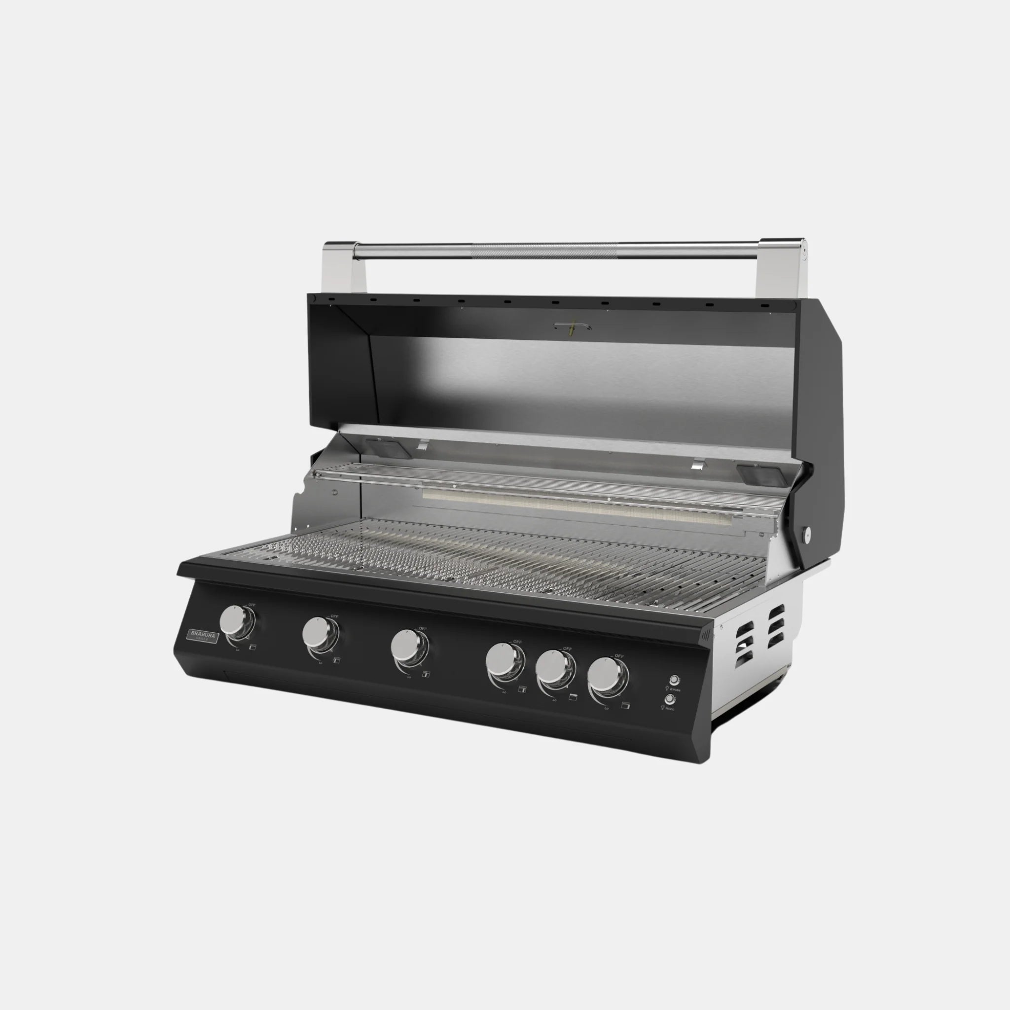 Brabura Fusion 500 RM Einbaugrill - 5-Brenner| Neuestes Edelstahlmodell, Grillrost aus Edelstahl, für 1 - 20, Detailansicht 4