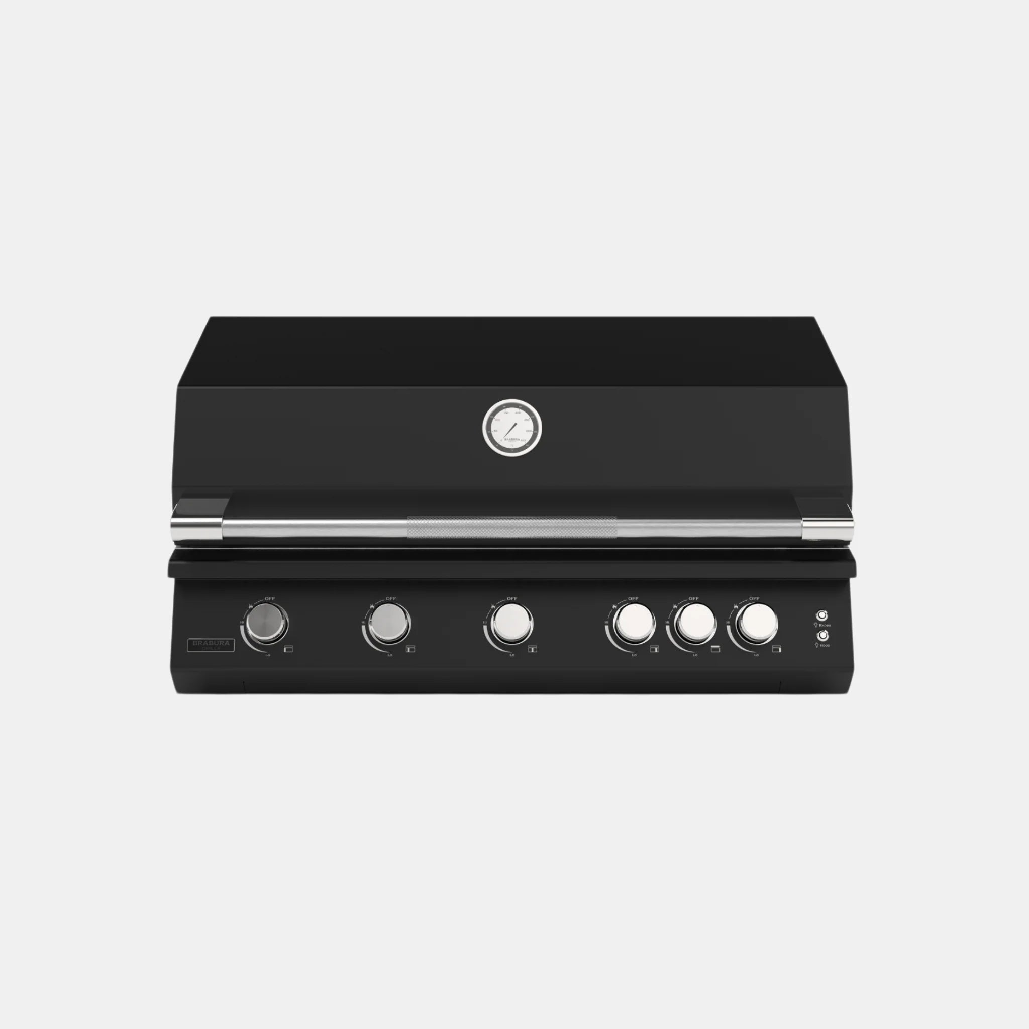 Brabura Fusion 500 RM Einbaugrill - 5-Brenner| Neuestes Edelstahlmodell, Grillrost aus Edelstahl, für 1 - 20 Personen