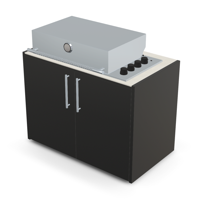 Brabura Box-Q 4-Brenner Edelstahl, Grills, Detailansicht 8
