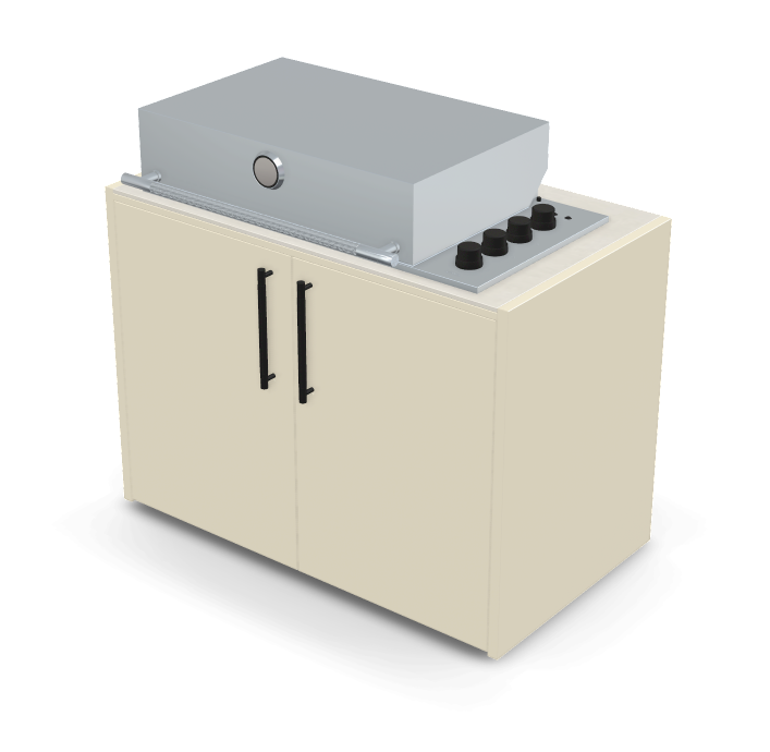 Brabura Box-Q 4-Brenner Edelstahl, Grills, Detailansicht 10