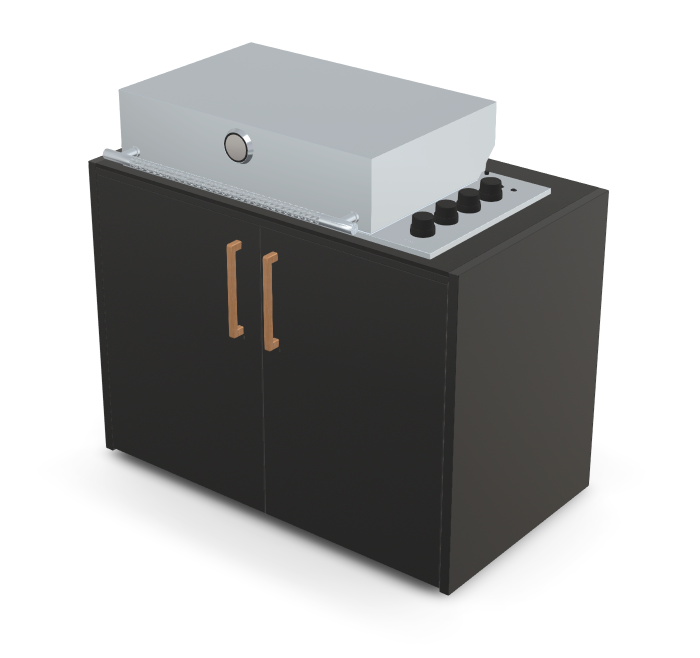 Brabura Box-Q 4-Brenner Edelstahl, Grills, Detailansicht 12