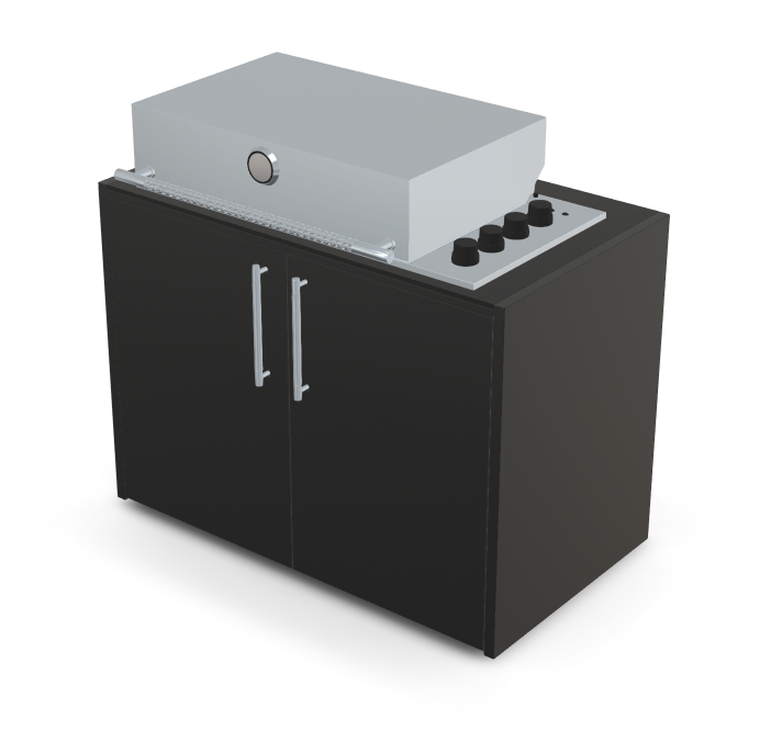 Brabura Box-Q 4-Brenner Edelstahl, Grills, Detailansicht 14