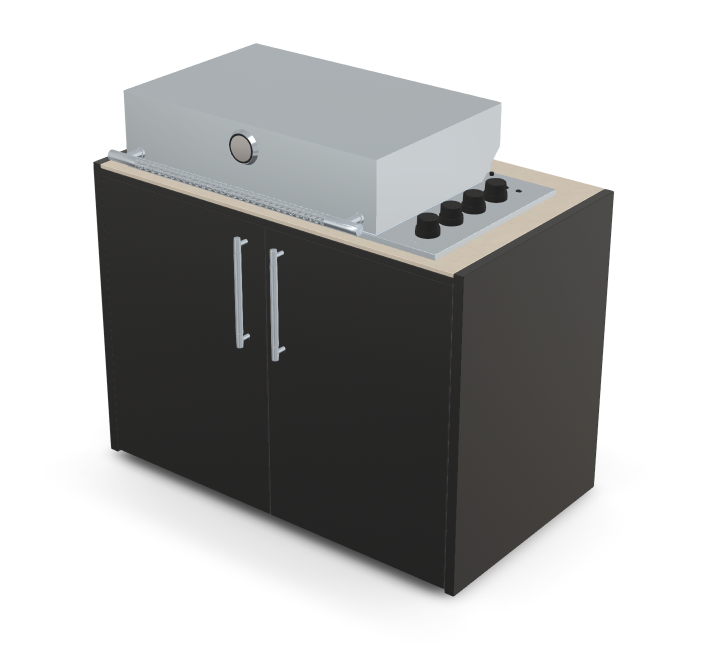Brabura Box-Q 4-Brenner Edelstahl, Grills, Detailansicht 45