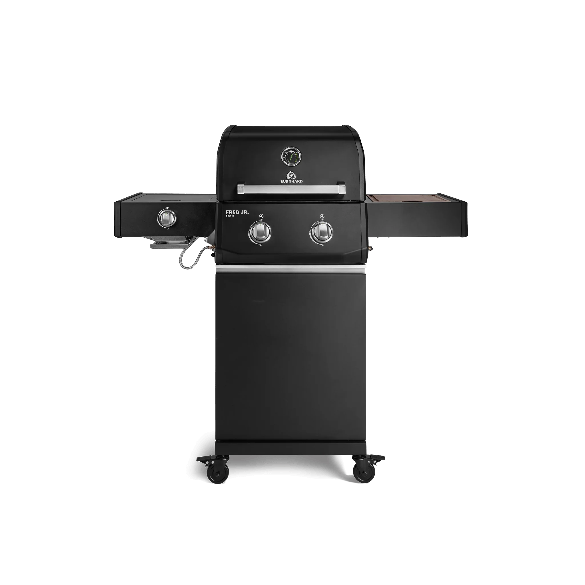 Burnhard FRED Jr. Deluxe Gasgrill Black Edition 2-Brenner mit Gussrost Series 4, Grills