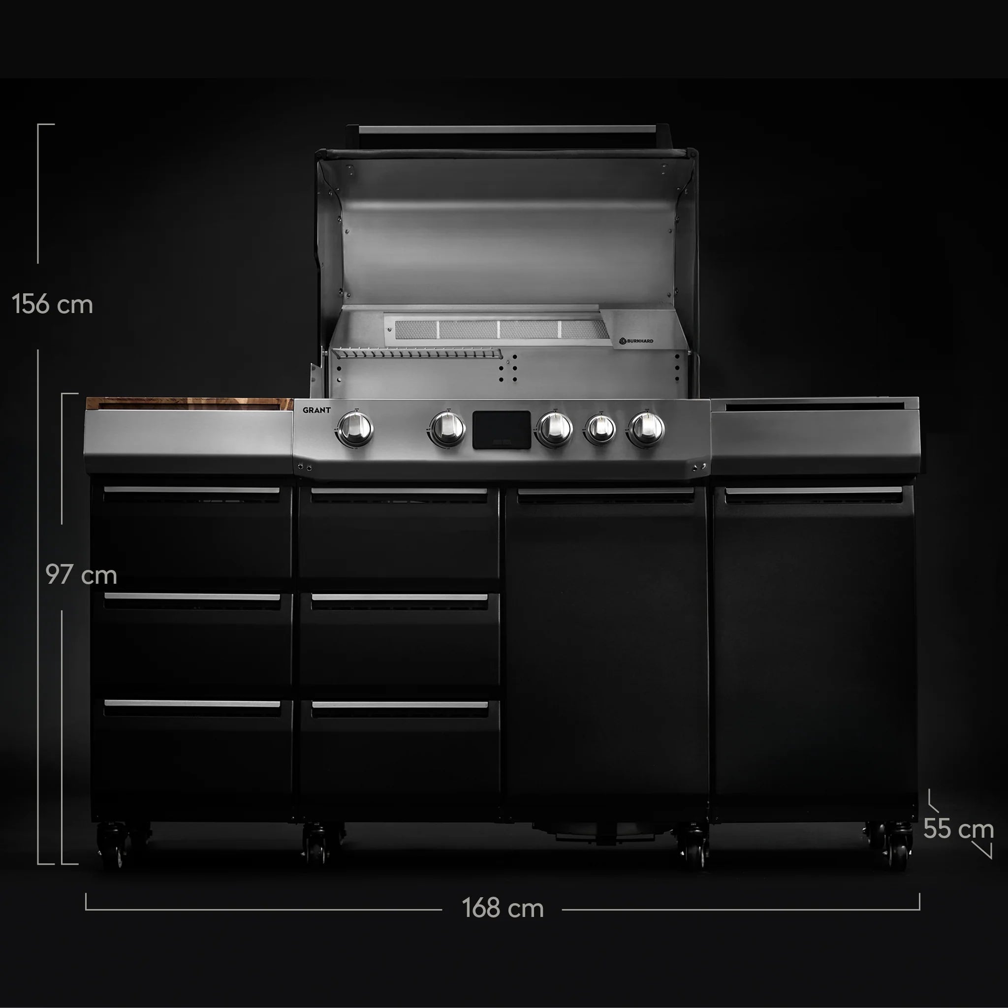 Burnhard GRANT Pro +, Grillrost aus Edelstahl, Detailansicht 4