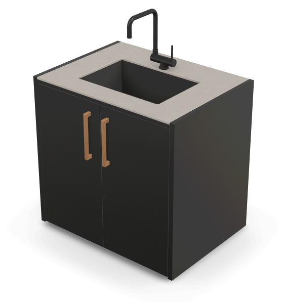 Brabura CT 90 Waschbeckenmodul, Detailansicht 24