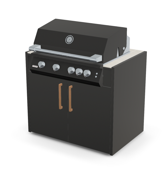 Brabura Fusion 400 RM Modul| Neustes Edelstahlmodell, Grillrost aus Edelstahl, für 1 - 15 Personen, Detailansicht 6