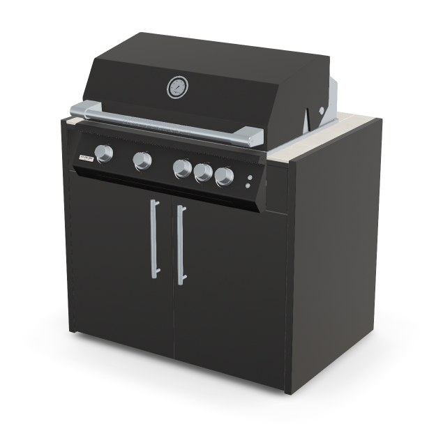 Brabura Fusion 400 RM Modul| Neustes Edelstahlmodell, Grillrost aus Edelstahl, für 1 - 15 Personen, Detailansicht 8