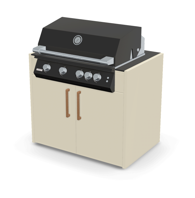 Brabura Fusion 400 RM Modul| Neustes Edelstahlmodell, Grillrost aus Edelstahl, für 1 - 15 Personen, Detailansicht 15