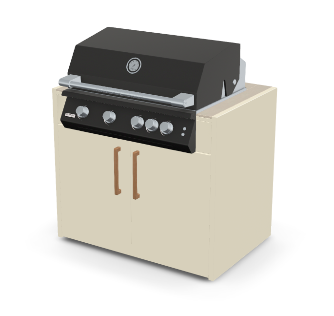 Brabura Fusion 400 RM Modul| Neustes Edelstahlmodell, Grillrost aus Edelstahl, für 1 - 15 Personen, Detailansicht 45