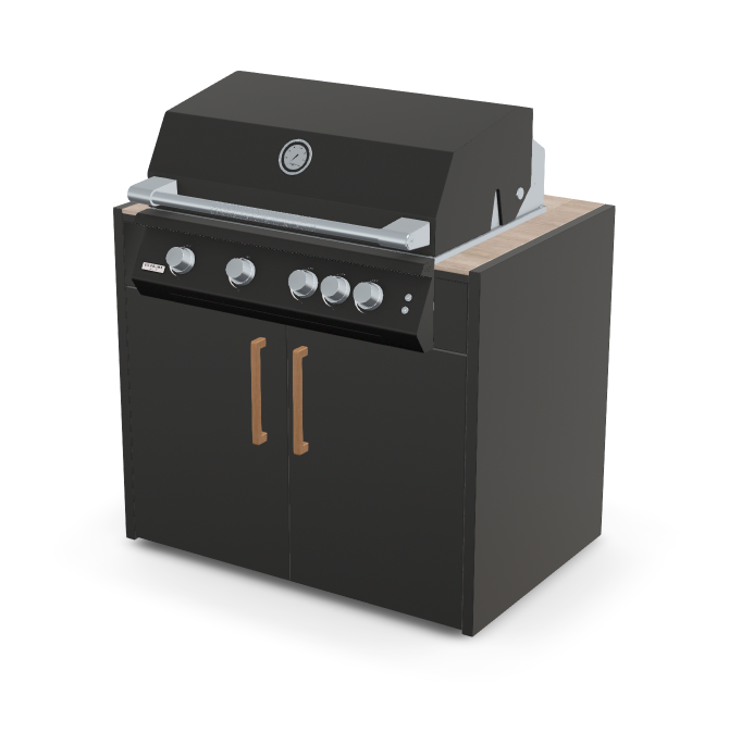Brabura Fusion 400 RM Modul| Neustes Edelstahlmodell, Grillrost aus Edelstahl, für 1 - 15 Personen, Detailansicht 18
