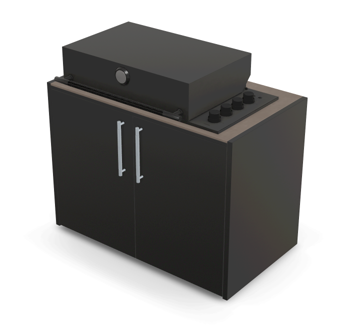 Brabura Box-Q 4-Brenner schwarz| Neuestes Edelstahlmodell, Detailansicht 32