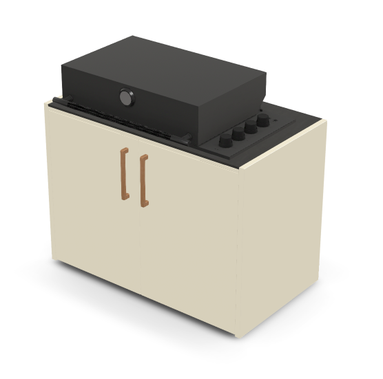 Brabura Box-Q 4-Brenner schwarz| Neuestes Edelstahlmodell, Detailansicht 3