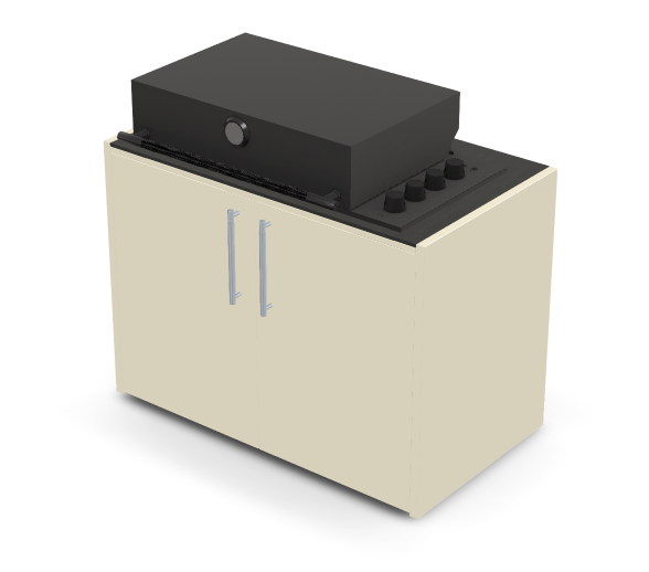 Brabura Box-Q 4-Brenner schwarz| Neuestes Edelstahlmodell, Detailansicht 5