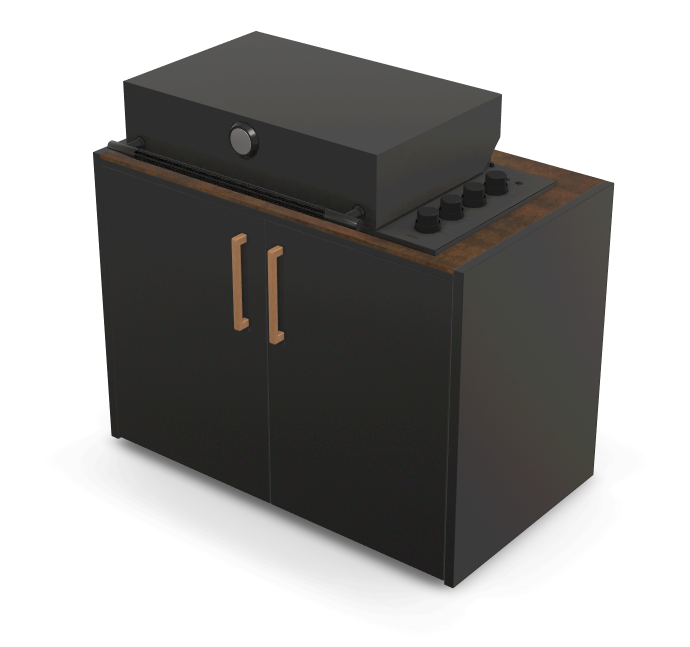 Brabura Box-Q 4-Brenner schwarz| Neuestes Edelstahlmodell, Detailansicht 36