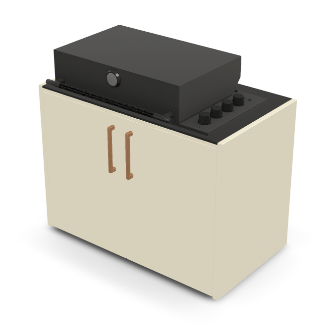 Brabura Box-Q 4-Brenner schwarz| Neuestes Edelstahlmodell, Detailansicht 15