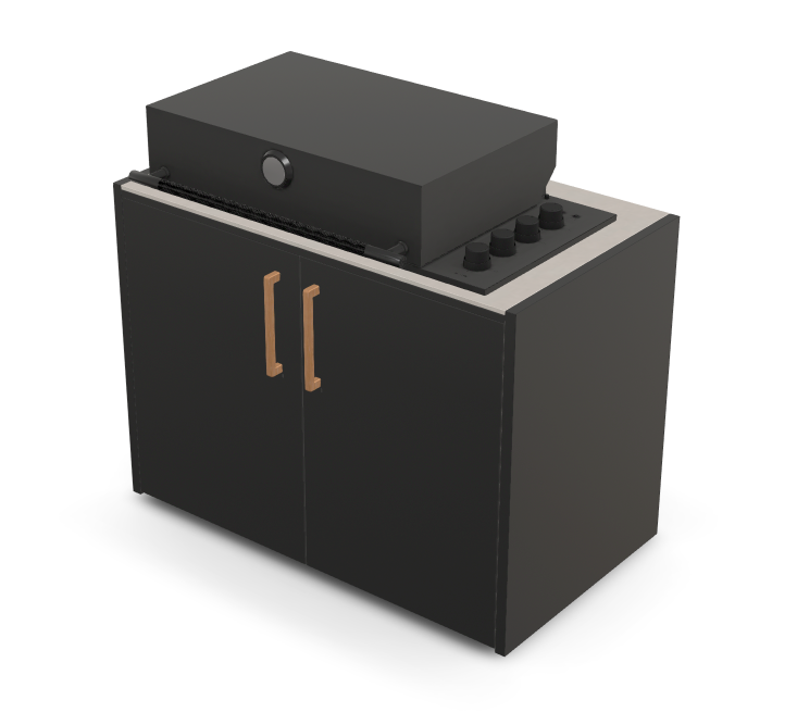 Brabura Box-Q 4-Brenner schwarz| Neuestes Edelstahlmodell, Detailansicht 24