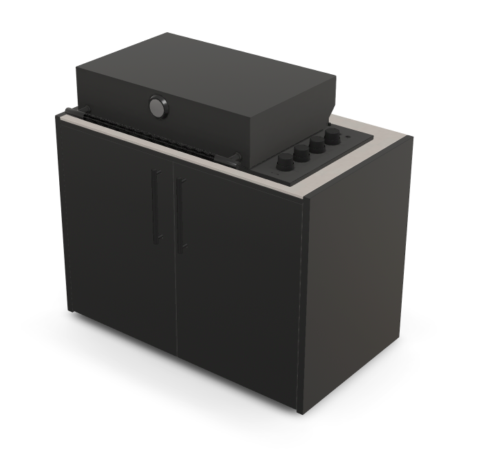 Brabura Box-Q 4-Brenner schwarz| Neuestes Edelstahlmodell, Detailansicht 25