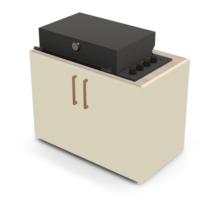 Brabura Box-Q 4-Brenner schwarz| Neuestes Edelstahlmodell, Detailansicht 21