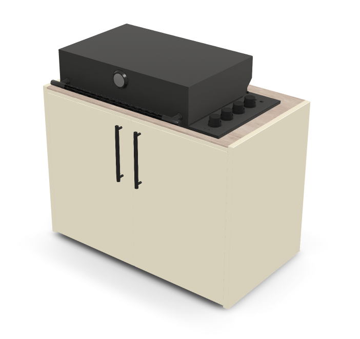 Brabura Box-Q 4-Brenner schwarz| Neuestes Edelstahlmodell, Detailansicht 22