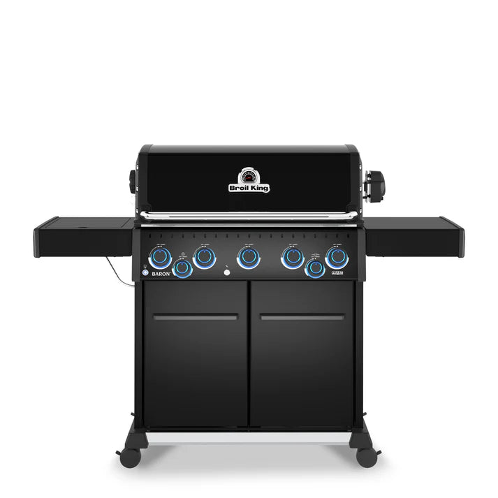 Broil King Baron 590 X Shadow inkl. Drehspieß, Grillrost aus Gusseisen